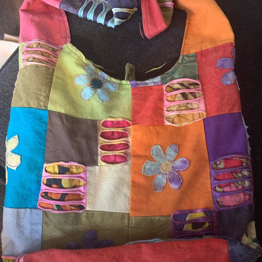 Floral Patchwork Shoulder Bag - image 5